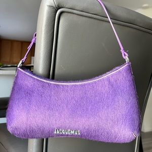 Jacquemus Purple Le Raphia ‘Le Bisou’ bag